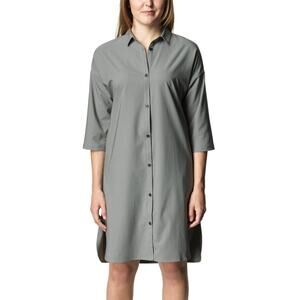 Outdoors Minimalist Casual NEW Houdini Route Shirt Dress in Geyser Gray